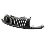 02-04 Nissan Xterra Vertical Front Bumper Black Hood Grille ABS