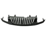 02-04 Nissan Xterra Vertical Front Bumper Black Hood Grille ABS