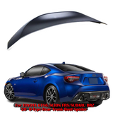 13-20 Scion FRS GT86 Subaru BRZ L Style Trunk Spoiler Wing - ABS