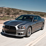 11-14 Dodge Charger SRT 392 Style Hood Replacement One Scoop - Aluminum Black