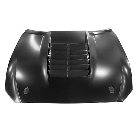 15-17 Ford Mustang 2Dr GT500 Style Aluminum Front Hood - Black
