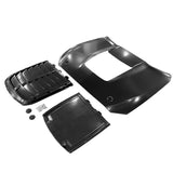 15-17 Ford Mustang 2Dr GT500 Style Aluminum Front Hood - Black