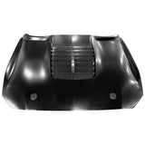 18-20 Ford Mustang 2Dr GT500 Style Aluminum Front Hood - Black