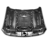 18-20 Ford Mustang 2Dr GT500 Style Aluminum Front Hood - Black