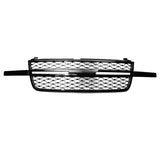 05-07 Chevy Silverado 1500 2500HD 3500 Front Bumper Hood Grille - Gloss Black