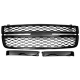 05-07 Chevy Silverado 1500 2500HD 3500 Front Bumper Hood Grille - Gloss Black