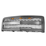 14-15 Chevy Silverado 1500 Front Bumper Hood Grille Matte Black