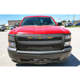 14-15 Chevy Silverado 1500 Front Bumper Hood Grille Matte Black