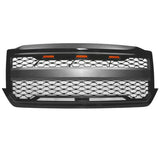 16-18 Chevy Silverado 1500 Front Bumper Hood Mesh Grille - Gloss Black