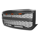 16-18 Chevy Silverado 1500 Front Bumper Hood Mesh Grille - Gloss Black