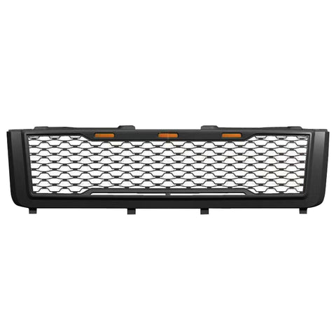 11-14 Chevy Silverado 2500 3500 HD Front Bumper Hood Grille - Matte Black