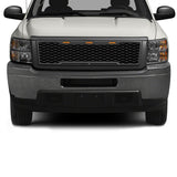11-14 Chevy Silverado 2500 3500 HD Front Bumper Hood Grille - Matte Black