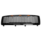 11-14 Chevy Silverado 2500 3500 HD Front Bumper Hood Grille - Gloss Black