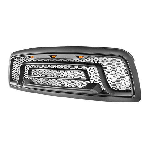 09-12 Dodge Ram 1500 Front Grille Guard w/ Signal Light Matte Black