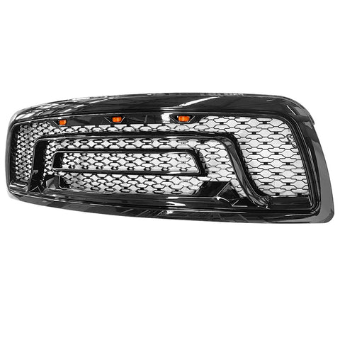 09-12 Dodge Ram 1500 Front Grille Guard w/ Signal Light Gloss Black