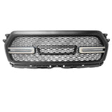 19-22 Dodge Ram 1500 Front Bumper Hood Upper Mesh White LED Grille - Matte Black