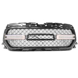 19-22 Dodge Ram 1500 LED DRL Grille w/ Switchback Turn Signal - Gloss Black