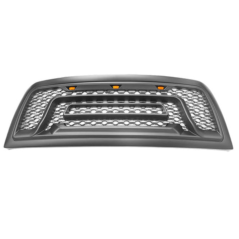 10-18 Dodge Ram 2500 3500 Front Grille Guard w/ Signal Light Matte Black