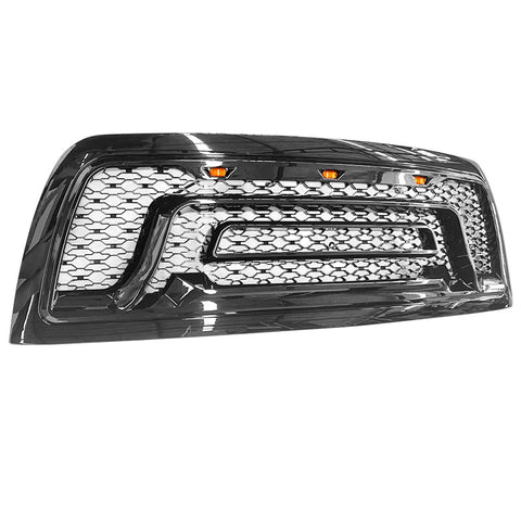 10-18 Dodge Ram 2500 3500 Front Grille Guard w/ Signal Light Gloss Black