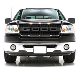 04-08 Ford F-150 Raptor Style Front Bumper Hood Grille Matte Black