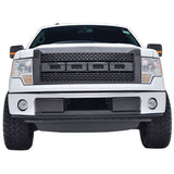 09-14 F150 Raptor Style Front Bumper Grille Hood Mesh With Shell - Chrome