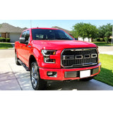 15-17 Ford F150 Raptor Style Front Bumper Hood Grille Matte Black