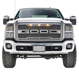 11-16 Ford F-250 F-350 Raptor Style Front Bumper Hood Grille Matte Black