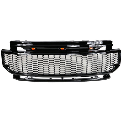 20-22 Ford F250 F350 F450 Super Duty Raptor Front Bumper Grille - Gloss Black