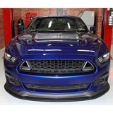 15-17 Ford Mustang IK Style Black Front Hood Upper Grille W/ LED Lights