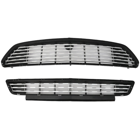 15-17 Ford Mustang GT/CS CA Special Front Upper And Lower Grille (Silver)
