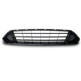 18-19 Ford Mustang Front Upper Grid Grille Glossy Black - ABS