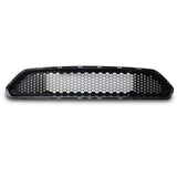 18-19 Ford Mustang Front Upper Mesh Grille Glossy Black - ABS