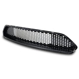 18-19 Ford Mustang Front Upper Mesh Grille Glossy Black - ABS