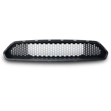 18-19 Ford Mustang Front Upper Mesh Grille Matte Black - ABS