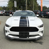 18-19 Ford Mustang Front Upper Mesh Grille Matte Black - ABS