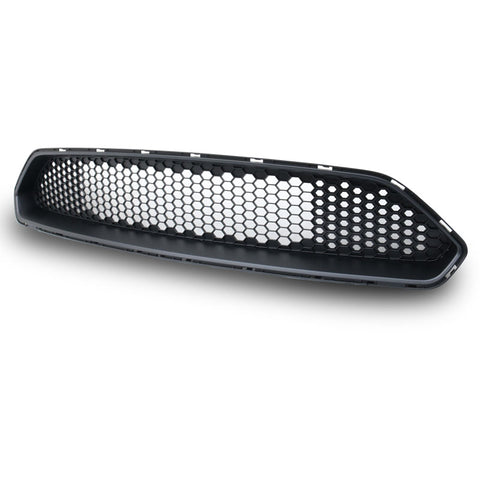 18-19 Ford Mustang Front Upper Mesh Grille Matte Black - ABS