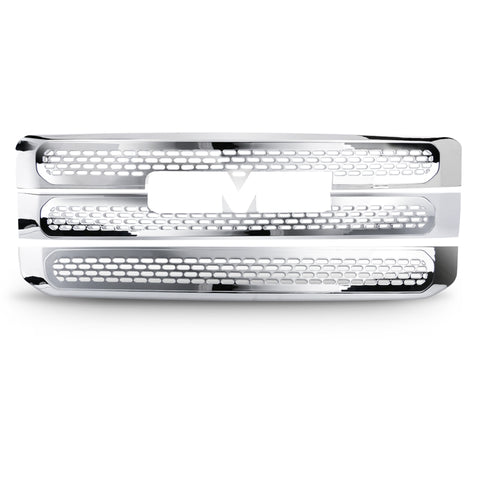 13-16 GMC Acadia Tape On Grille Overlay 3 Bar Front Grille Cover Chrome