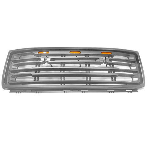 07-13 GMC Sierra 1500 Front Bumper Hood Grille Matte Black