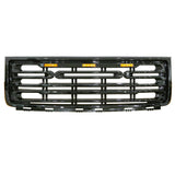 07-13 GMC Sierra 1500 Front Bumper Hood Grille Gloss Black