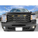 07-13 GMC Sierra 1500 Front Bumper Hood Grille Gloss Black