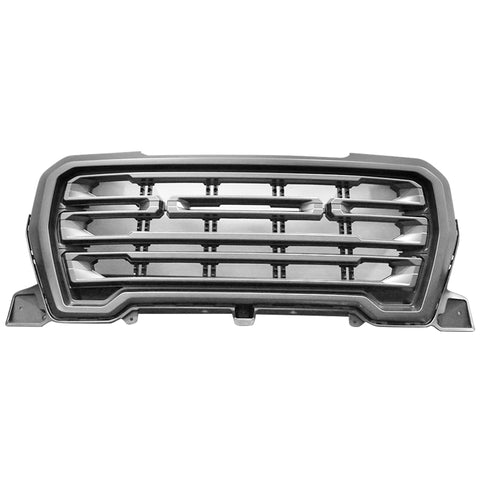 19-20 GMC Sierra 1500 Front Bumper Hood Grille Matte Black
