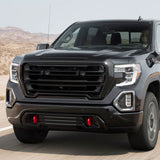 Fits 19-20 GMC Sierra 1500 Front Bumper Hood Grille Gloss Black
