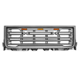 11-14 GMC Sierra 2500 3500 Front Bumper Hood Grille - Matte Black