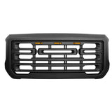 15-18 GMC Sierra 2500 3500 Front Grille Guard w/ Signal Light - Matte Black