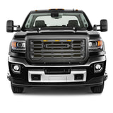 15-18 GMC Sierra 2500 3500 Front Grille Guard w/ Signal Light - Matte Black