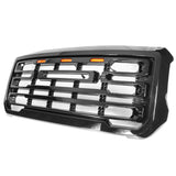 15-18 GMC Sierra 2500 3500 Front Grille Guard w/ Signal Light - Gloss Black