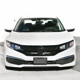 19-20 Honda Civic T-R Style Glossy Black Front Bumper Mesh Grille - ABS