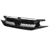 19-20 Honda Civic T-R Style Glossy Black Front Bumper Mesh Grille - ABS