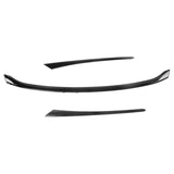 22-23 Honda Civic Sedan MD ABS Front Hood Bonnet Grille Trim - Gloss Black 3PC