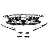 22-23 Honda Civic Sedan Si Style Upper Mesh Grille Grill - Gloss Black ABS